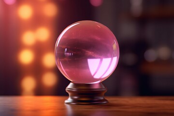 Magic fortune glass ball. Generate Ai