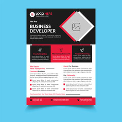 Creative corporate business brochure template. Corporate business flyer 