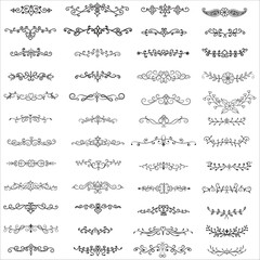 Vector illustration graphic elements for design, Swirl elements decorative illustration