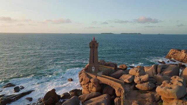 Orbit of Phare Du Mean Ruz Lighthouse in Bretagne France