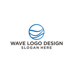 Fototapeta premium wave logo design