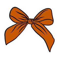 Black And Orange Bow