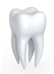 White shining tooth, concept whitening of human tooth. png trasparency