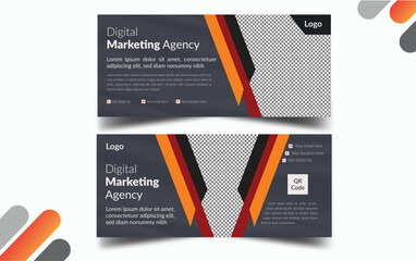 digital marketing Facebook cover page design template design