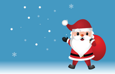 Santa Claus vector, Merry christmas 
