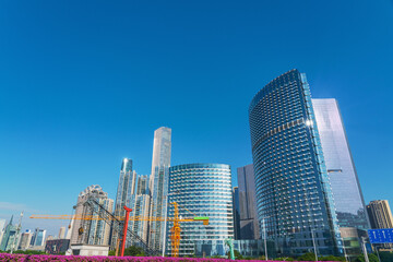 Partial Details of Modern Urban Architecture in Guangzhou, China