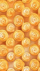 Freshly Baked Cinnamon Roll Pastry Background, Vertical Watercolor Illustration. Crusty Pastry, Gourmet Bakery. Ai Generated Soft Colored Watercolor Illustration with Aromatic Cinnamon Roll Pastry.