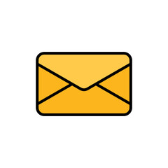 High resolution colored outline e-mail icon, they can be easily edited and easily embedded in your project.