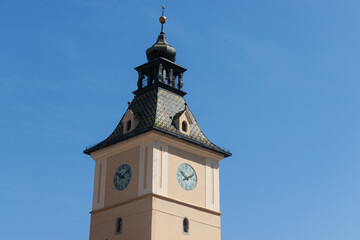 Fototapeta na wymiar clock tower in the town country