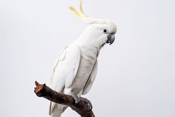 Generative AI.
a cockatoo on a white background