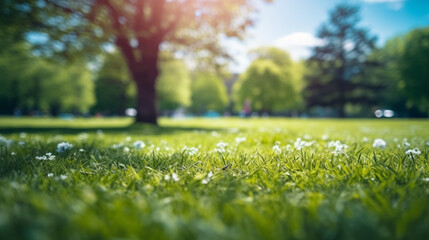 Blur park garden tree in nature background