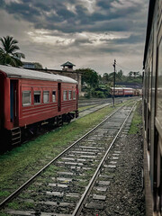 Obraz premium train in the countryside