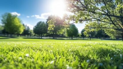 Blur park garden tree in nature background