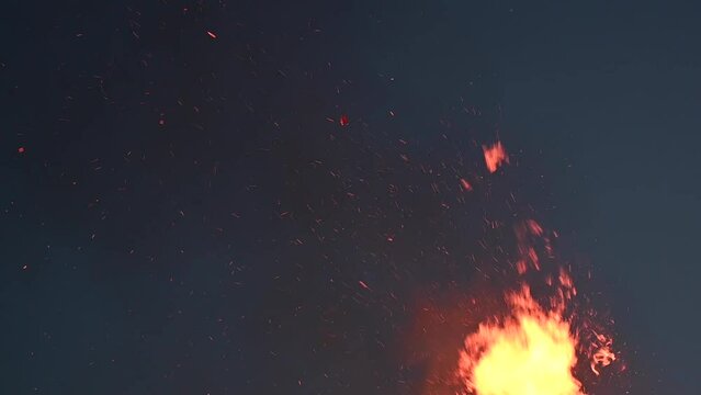 Funkenflug am Lagerfeuer