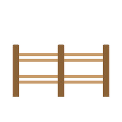 Naklejka premium Wooden fence illustration.