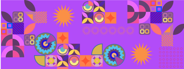 Vector flat colorful colourful design geometric pattern mobile design