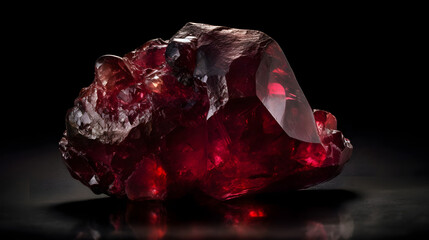 自然の美しさを秘めた生のルビー No.002 | Unveiling Nature's Beauty: The Raw Ruby Generative AI