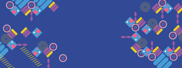 Retro background geometric fullcolor