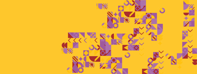 Retro background geometric fullcolor