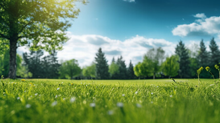 Obraz premium Blur park garden tree in nature background