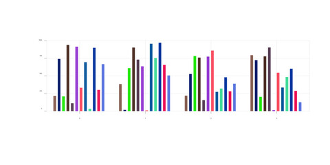 cut isolated graph, chart, table, bar. Chart and graph for web, website, financial report, admin panel. Financial text graph, money Business income statistics with colorful charts showing income, expe