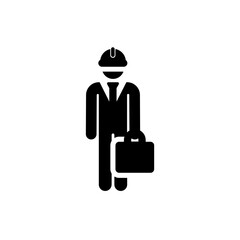 Employee icon vector. Worker illustration sign. Job symbol or logo.