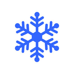 Snowflake icon vector. Winter illustration sign. Snow symbol. New Year logo.