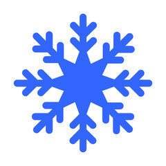 Snowflake icon vector. Winter illustration sign. Snow symbol. New Year logo.