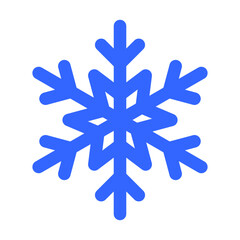 Snowflake icon vector. Winter illustration sign. Snow symbol. New Year logo.