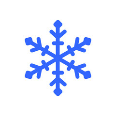 Obraz premium Snowflake icon vector. Winter illustration sign. Snow symbol. New Year logo.