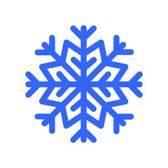 Snowflake icon vector. Winter illustration sign. Snow symbol. New Year logo.