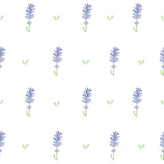 vector seamless summer floral pattern lavender 