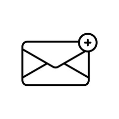 High resolution line e-mail icon, they can be easily edited and easily embedded in your project.