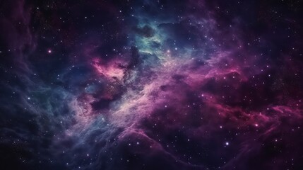 Abstract violet galaxy space background, colorful cosmos universe backdrop