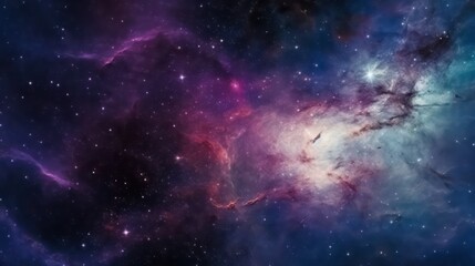 Obraz na płótnie Canvas Abstract purple galaxy space background, colorful cosmos universe backdrop