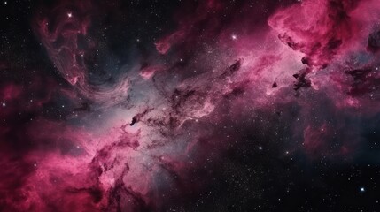 Fototapeta na wymiar Abstract pink galaxy space background, colorful cosmos universe backdrop