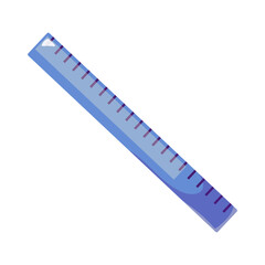 ruler isolated on white background