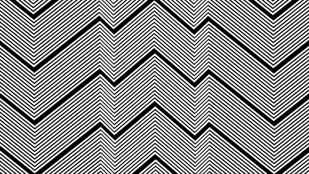 Black and white zigzag abstract background