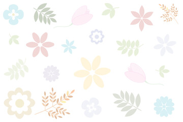 Fototapeta na wymiar beautiful flowers card. Vector image