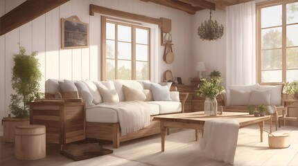 fell at home with this living room interior design with lots of natural light 