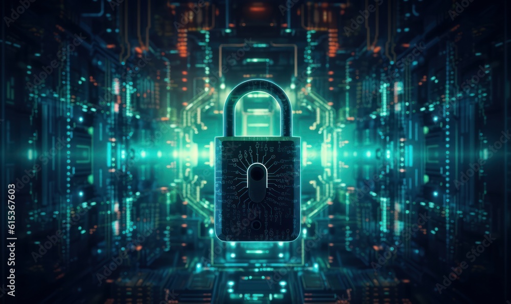 Aufkleber cyber security networks, data protection, user privacy encryption, personal information security. ge