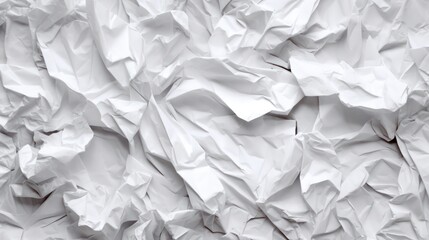 Obraz premium white crumpled paper background