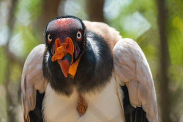 close up of a vulture Royal or King of vulture