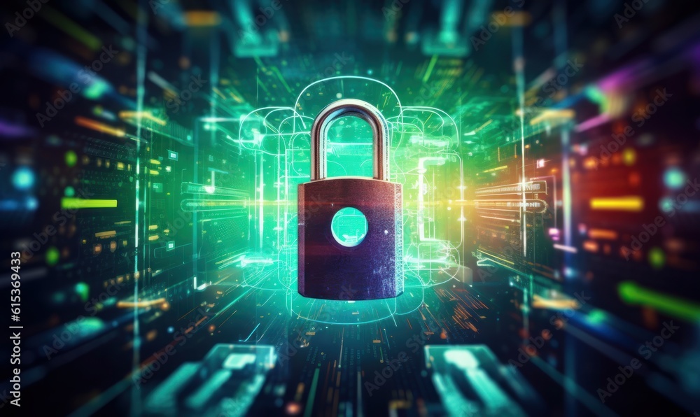 Aufkleber cyber security networks, data protection, user privacy encryption, personal information security. ge