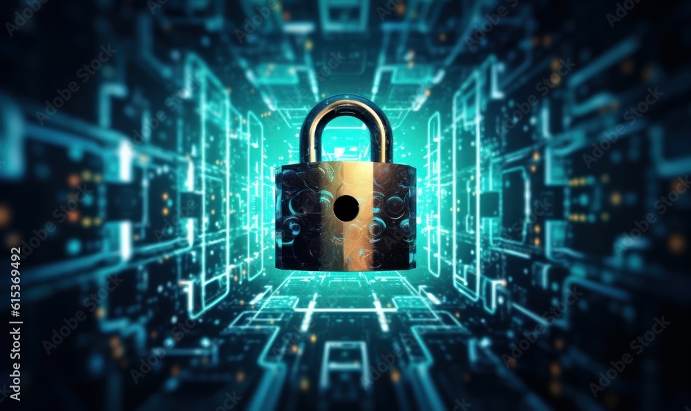 Aufkleber cyber security networks, data protection, user privacy encryption, personal information security. ge