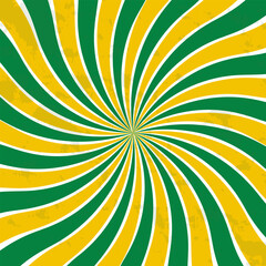 Sun rays background, psychedelic wavy retro 60s 70s design. Fun hippie background. Vector wallpaper templates. Circus poster template.