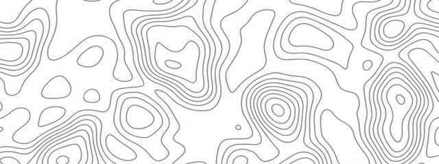 Abstract pattern with lines. Abstract sea map geographic contour map and topographic contours map background. Abstract white pattern topography vector background. Topographic line map background.