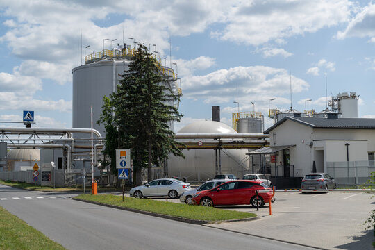 Orlen Południe oil refinery. PKN ORLEN Polski Koncern Naftowy, Polish petroleum refineries company on June 12, 2023 in Trzebinia, Poland.