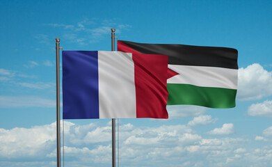 Jordan and France flag