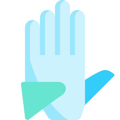 golf glove flat icon